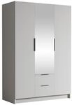 MIRJAN24 Kleiderschrank Calwi II (mit drei Dreht&uuml;ren und zwei Schubladen)