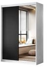 Lookway Kleiderschrank CAMARO II 150 cm mit Spiegel Schiebet&uuml;renschrank
