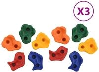 vidaXL Klettergriff Klettersteine 30 Stk. PE Mehrfarbig (30-St)