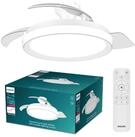 Philips LED Deckenleuchte Bliss 35W DC-Ventilator 28W, einziehbare Rotorbl&auml;tter,