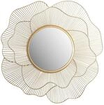 Wohnling Wandspiegel Flurspiegel Rose Metall 77 cm Spiegel Flur H&auml;ngespiegel WL7.122
