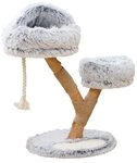 Dehner Kratzbaum Berlioz f&uuml;r Katzen, robust, ca 49 x 83 x 49cm, hellgrau,