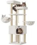 FEANDREA Kratzbaum 141 / 186 cm (H), Katzenbaum, f&uuml;r gro&szlig;e katzen, 13 dicken