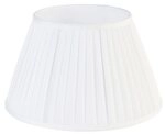 Qazqa Lampenschirm Plisse, QAZQA Lampenschirm, Cr&egrave;me, Textil, Retro