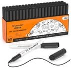 LuxusKollektion Whiteboard Marker Whiteboard Stifte Set 60 schwarze Marker feine