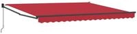 vidaXL Markise Ausziehbare Markise Rot 400 x 300 cm (1-St)