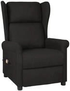 vidaXL Massagesessel Massagesessel Schwarz Stoff (1-St)