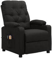 vidaXL Massagesessel Massagesessel Elektrisch Schwarz Stoff (1-St)