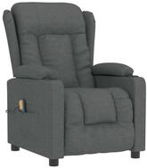 vidaXL Massagesessel Massagesessel Dunkelgrau Stoff (1-St)