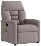 vidaXL Sessel Massagesessel Taupe Stoff (1-St)