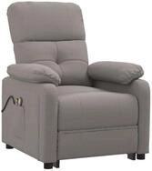 vidaXL Massagesessel Massagesessel Elektrisch Taupe Stoff (1-St)