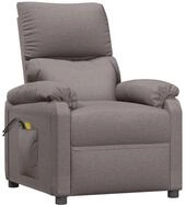 vidaXL Massagesessel Massagesessel Elektrisch Taupe Stoff (1-St)