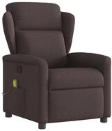vidaXL Sessel Massagesessel Dunkelbraun Stoff (1-St)