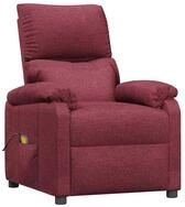 vidaXL Massagesessel Massagesessel Weinrot Stoff (1-St)