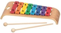goki Spielzeug-Musikinstrument Xylophon Holz Metall Musikinstrument Kinder Lernspiel