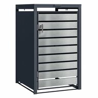 Phoenix M&uuml;lltonnenbox Phoenix Aufbewahrungsbox M&uuml;lleimer - Galvanisierter Stahl -