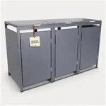 Albatros International M&uuml;lltonnenbox M&uuml;lltonnenbox 3er Hauswandversion, 120L bis