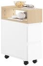 SoBuy Nachttisch FBT155, Nischenregal Nachtschrank Nischenwagen Rollwagen