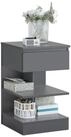 SoBuy Nachttisch FBT49, (1-St), Beistelltisch mit Schublade, Nachtschrank, offene