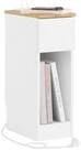 SoBuy Nachttisch FBT111-E, Beistelltisch mit Ladefunktion, USB, Typ-C, f&uuml;r
