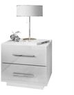 Lookway Nachttisch LINA LUX Hochglanz und LED, Breite 45 cm