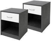 HTI-Living Nachtschrank Nachtschrank mit 1 Schublade 2er-Set (Set, 2-St., 2