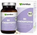 Purabyo Bio M&ouml;nchspfeffer Kapseln, Hochreines Extrakt, im Glas, Kapseln, 25.7 g