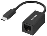 Hama Netzwerk-Adapter USB-C-Stecker-LAN/Ethernet-Buchse Gigabit Ethernet USB-Adapter