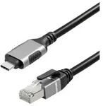 Maxtrack Ethernet-Kabel Cat 6 F/UTP USB C auf RJ45 C541-2L Netzwerk-Adapter