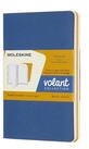 MOLESKINE Notizbuch, Volant - 2er Set- Weicher Einband- Pocket(9x14)- Liniert - Blau