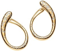Pandora Paar Creolen 264660C01, Vergoldet, Zirkonia, Oval