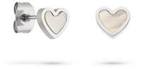 s.Oliver Paar Ohrstecker Pearl Heart, Herz, mit Perlmutt