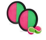 relaxdays Kinder-Gartenset Klettballspiel Set