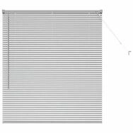 Rollo Balkenjalousien Silber 130 x 115 cm Aluminium, vidaXL