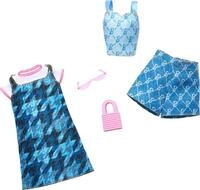 Mattel&reg; Anziehpuppe Barbie Fashions 2er-Pack - Blaues Kleid + Blaues Top und Rock
