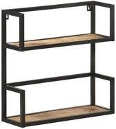 vidaXL Regal Wandregal 60x20x60 cm Raues holz, 1-tlg.