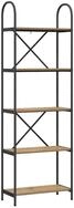 vidaXL B&uuml;cherregal B&uuml;cherregal 5 Ebenen 60 x 30 x 183 cm Holzwerkstoff, 1-tlg.