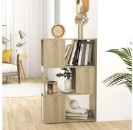 vidaXL B&uuml;cherregal, B&uuml;cherregal Raumteiler Sonoma-Eiche 60x24x94 cm Holzwerkstoff