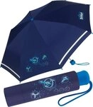 Scout Taschenregenschirm Mini Kinderschirm reflektierend bedruckt, extra leicht f&uuml;r