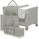 lionelo Baby-Reisebett FLOWER, 4in1:Laufstall Baby, Wickeltisch, Zwei
