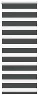 Rollo Doppelrollo Schwarz 55x150 cm Stoffbreite 50,9 cm Polyester, vidaXL