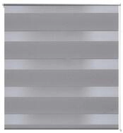 Doppelrollo, vidaXL, Jalousie Seitenzug 80 x 150 cm grau