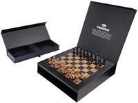 Philos Spiel Philos 2531 - Schachset Schwarz Olive Deluxe, Feld 50 mm, Holz, Fer...