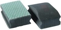 TECMIX Schleifpapier DIAMANT-HANDSCHLEIFPAD K100 - 55X90MM SCHWARZ, (Packung, 1 St.,