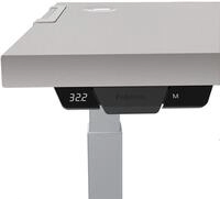 FELLOWES Schreibtisch Tischplatte Levado 160x80cm hellgrau