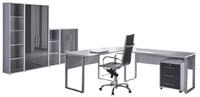 BMG M&ouml;bel B&uuml;rom&ouml;bel-Set Office Edition, (B&uuml;roset, 6 tlg), Rollcontainer und