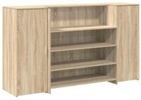 vidaXL Schreibtisch Empfangstheke Sonoma-Eiche 180x50x103,5 cm Holzwerkstoff