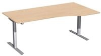 geram&ouml;bel Schreibtisch Elektro-Hubtisch rechts S-08F1811-BS buche/silber