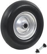 vidaXL Schubkarren-Rad, Schubkarrenrad mit Achse Massives PU 4,00 - 8 390 mm