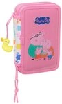 safta Federm&auml;ppchen Peppa Pig - M&auml;ppchen Federmappe, 28 Teile, 2-fach gef&uuml;llt,